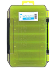 Sea Horse Lure Box Çift Taraflı 14 Bölmeli Rapala Kutusu – UV Koruma, Kırılmaz Plastik (195x110x35 mm)