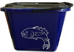 Sea Horse Süzgeçli Balıkçı Kovası – 6 Litre, 34x25x25 cm, Su Geçirmez ve Katlanabilir Yapı
