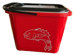 Sea Horse Süzgeçli Balıkçı Kovası – 6 Litre, 34x25x25 cm, Su Geçirmez ve Katlanabilir Yapı