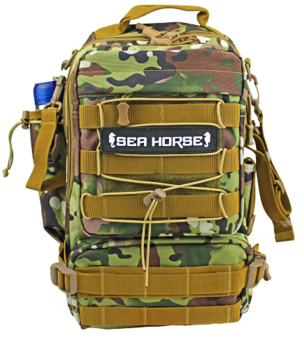 Sea Horse Explorer&Back Pack Camo Spin Sırt Çantası – Suya Dayanıklı, Çok Fonksiyonlu 38x24x20 cm