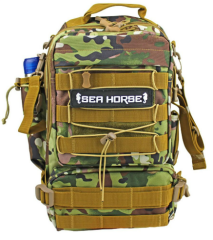 Sea Horse Explorer&Back Pack Camo Spin Sırt Çantası – Suya Dayanıklı, Çok Fonksiyonlu 38x24x20 cm