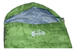 Captain 7405 Mumya Tipi Uyku Tulumu – 0°C, Pamuk Dolgulu, Yeşil (190+30x50x75 cm)