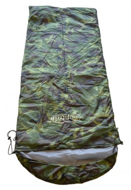 Captain 7406 Mumya Tipi Uyku Tulumu – 0°C, Kamuflaj, Pamuk Dolgulu (190+30x50x75 cm)