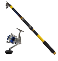 Powerex Highline 3,6m. 75-150gr Kamış - Carrera 6000 Mavi Kamış Makine Olta Seti