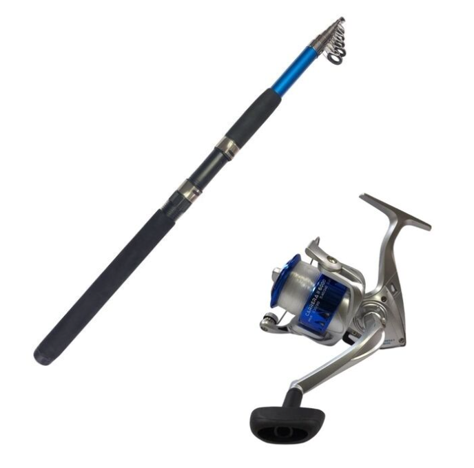 Blue Coastal 270cm 60-120gr Kamış - Carrera 6000 Mavi Kamış Makine Olta Seti
