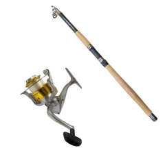 Powerex Black Power 3.00m. 150-200gr. Kamış - Carrera II 6000 Gold Kamış Makine Olta Seti