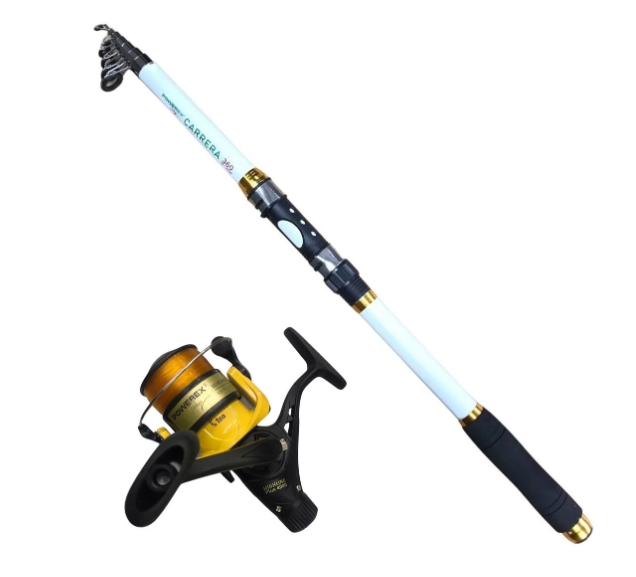 Powerex Carrera 3,60m. 75-150gr Kamış - Highline Plus 4000 Sarı Kamış Makine Olta Seti
