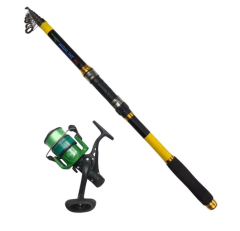 Powerex Highline 3,60m. 75-150gr Kamış - Highline Plus 4000 Yeşil Kamış Makine Olta Seti