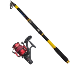 Powerex Highline 3m. 75-150gr Kamış - Highline Plus 4000 Kırmızı Kamış Makine Olta Seti