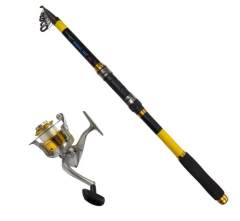 Powerex Highline 3m. 75-150gr Kamış - Carrera 4000 Gold Kamış Makine Olta Seti