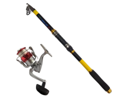 Powerex Highline 3m. 75-150gr Kamış - Carrera 4000 Kırmızı Kamış Makine Olta Seti
