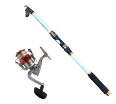 Powerex Carrera 3m. 75-150gr Kamış - Carrera 4000 Kırmızı Kamış Makine Olta Seti
