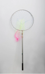 OCB FISHING Paslanmaz Çelik Krom Geniş Göz Misina 50cm.Çap,190cm Sap,Lüks Kepçe