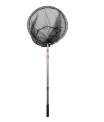 OCB FISHING Paslanmaz Krom Çelik 50cm.Çap,190cm.Sap Dar göz Lüks Kepçe