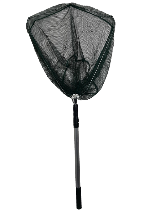 OCB FISHING Üçgen 50x50 Katlanır İp Torlu Kepçe 150cm Sap